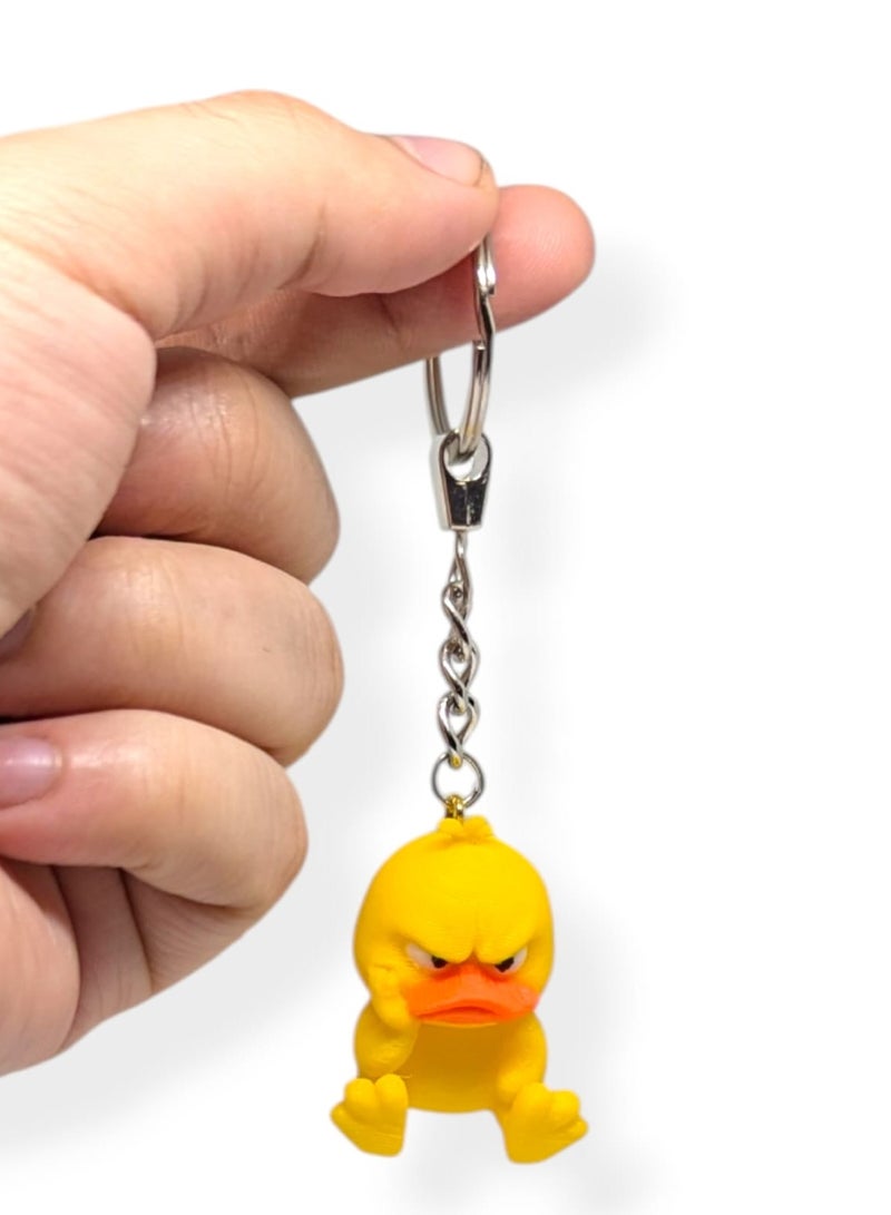 Funny Duck Animal Keychain – A Playful Mini Key chain That Brightens Your Daily Look, Keychain Ring & Backpack Accessory, Fun Gift for Men and Women, Collectible Mini Figure Medal - Image 5